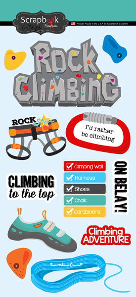 Stamping Station - Rock Wall Climbing Adventure Stickers